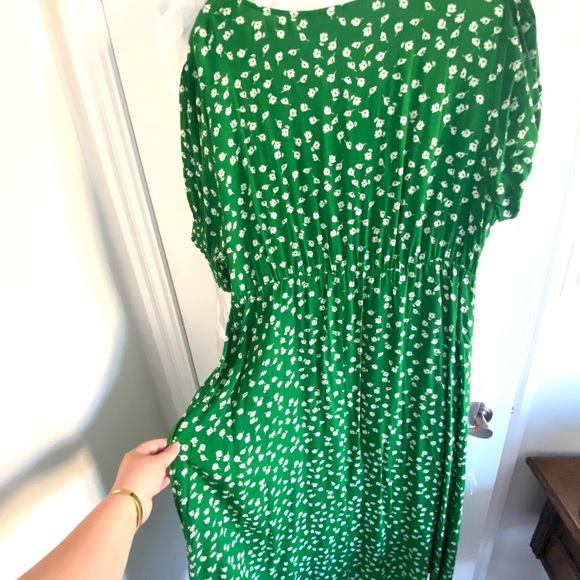 Puff sleeve, button down maxi dress - Picture 5 of 6